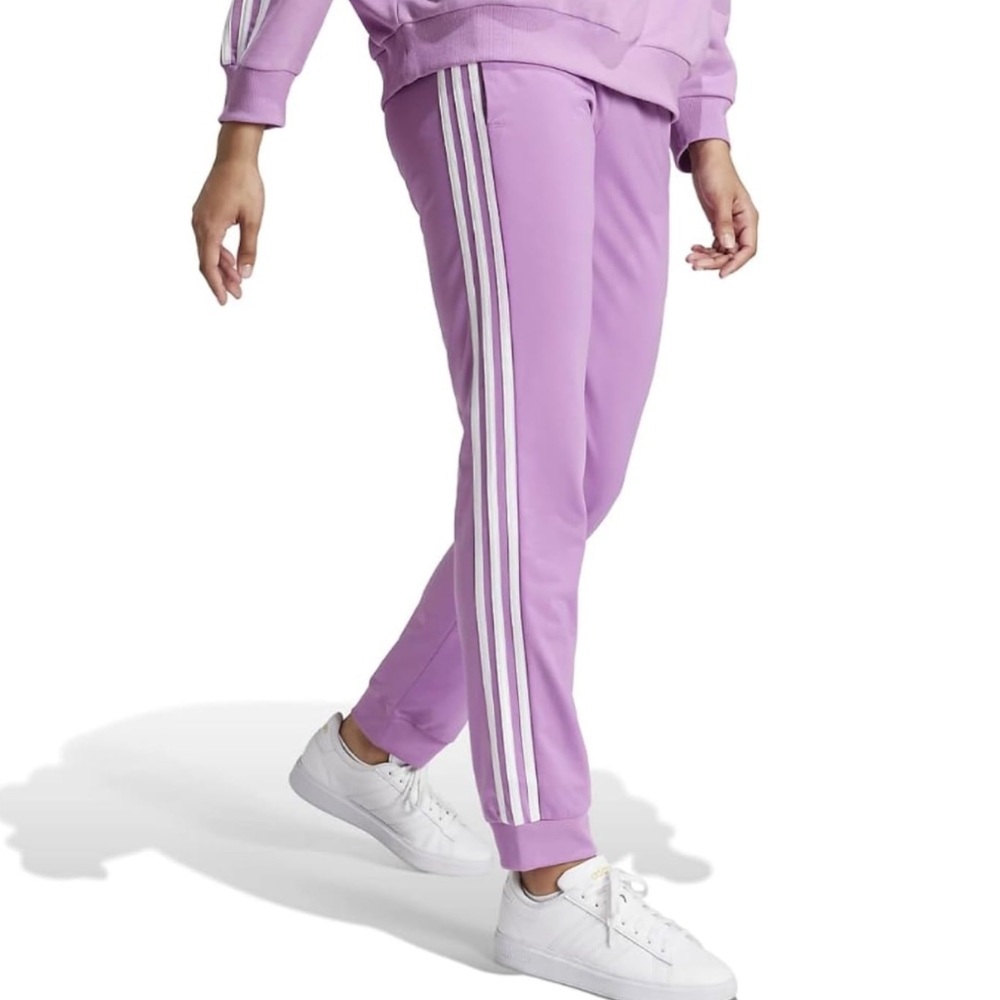 2 PIECE SET - NWT Adidas Women’s 3 Stripes Tricot Tracksuit - Picture 3 of 5